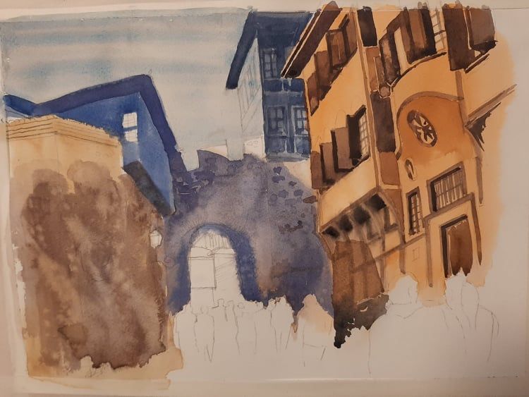My project in Architectural Illustration with Watercolor course 7