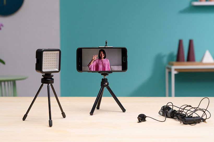 Listening to your voice and seeing yourself onscreen gives you a clear idea of your performance.