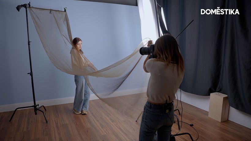 You can play around with transparent fabrics and use them like a filter