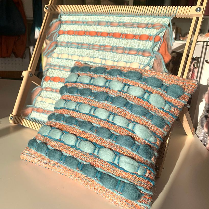 My project in Hand-Weaving Techniques: Design Textile Accessories course 8