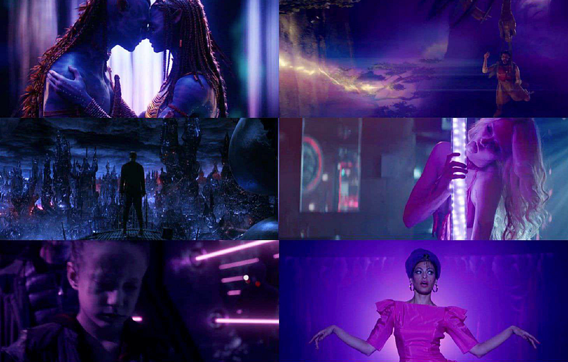 Roxo mescla o enigma dos tons azuis com a calidez e sexualidade de outros tons mais quentes
