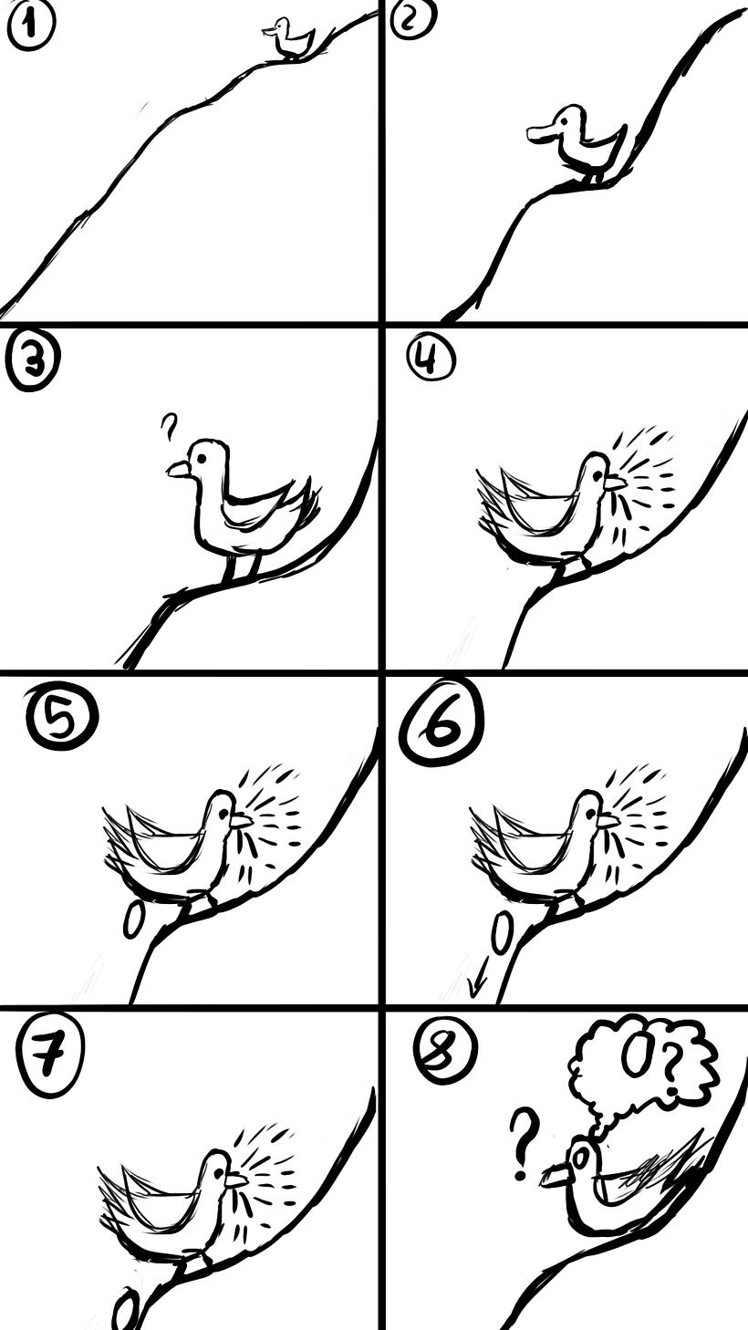 boceto creado como story board de la animación.