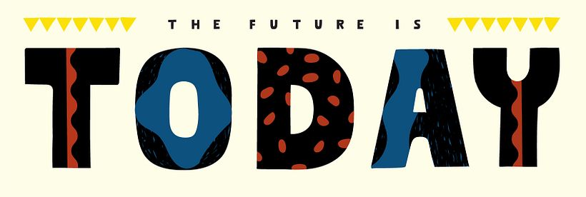 This is the main title with simple lettering made for the project