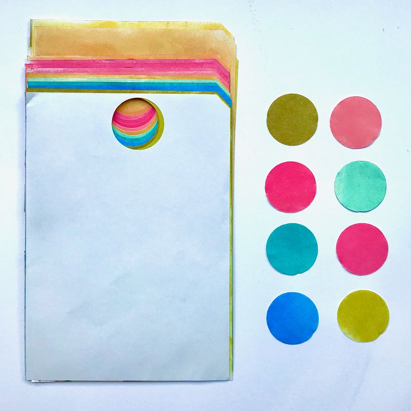 Hand-coloured papers
