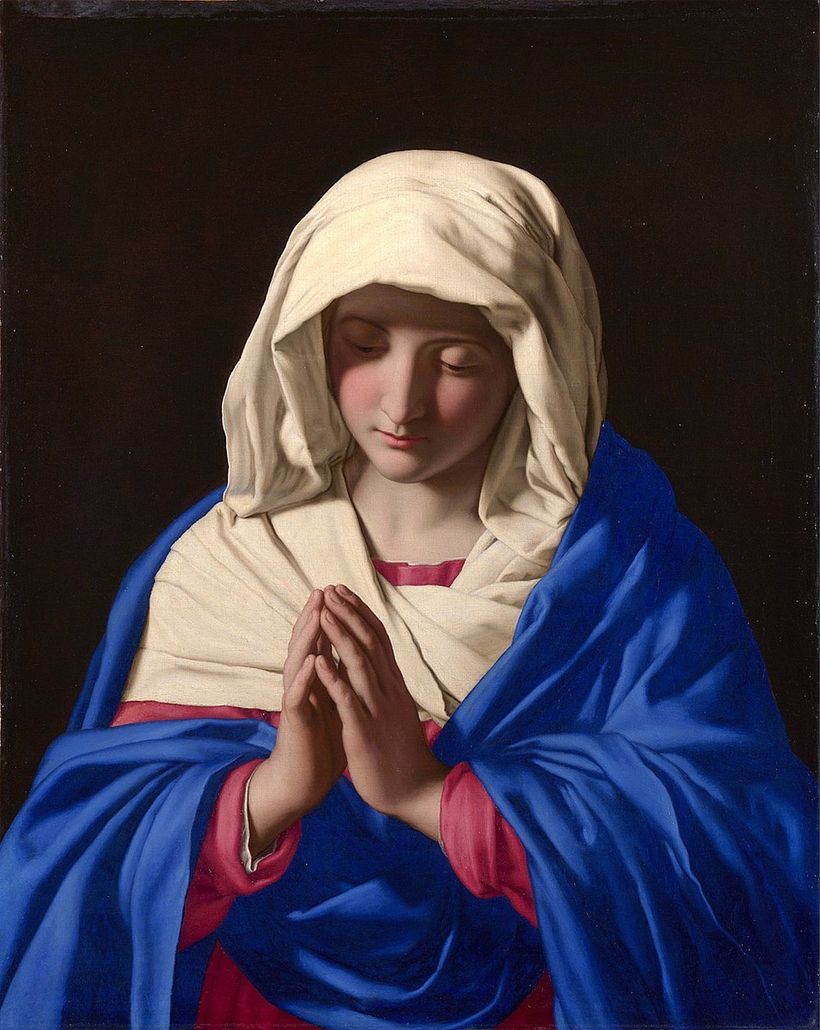 La Vergine in preghiera, Giovanni Battista Salvi da Sassoferrato.