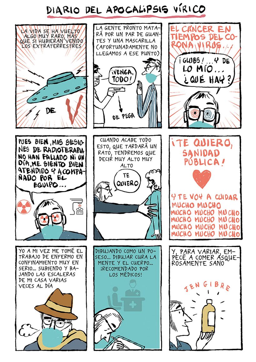 The diagnosis of his illness coincided with the beginning of the pandemic.