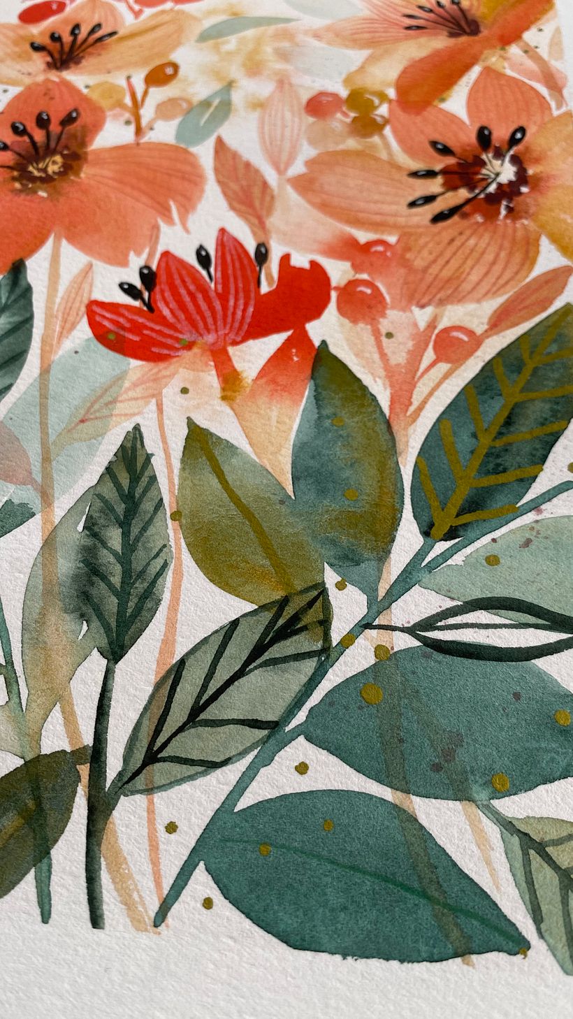 Mon projet du cours : Aquarelle florale créative : renouez avec la nature 3