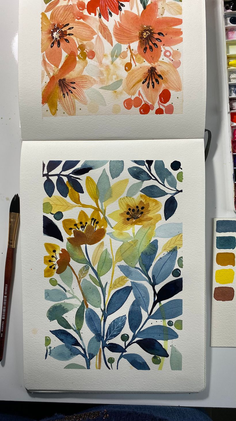 Mon projet du cours : Aquarelle florale créative : renouez avec la nature 5