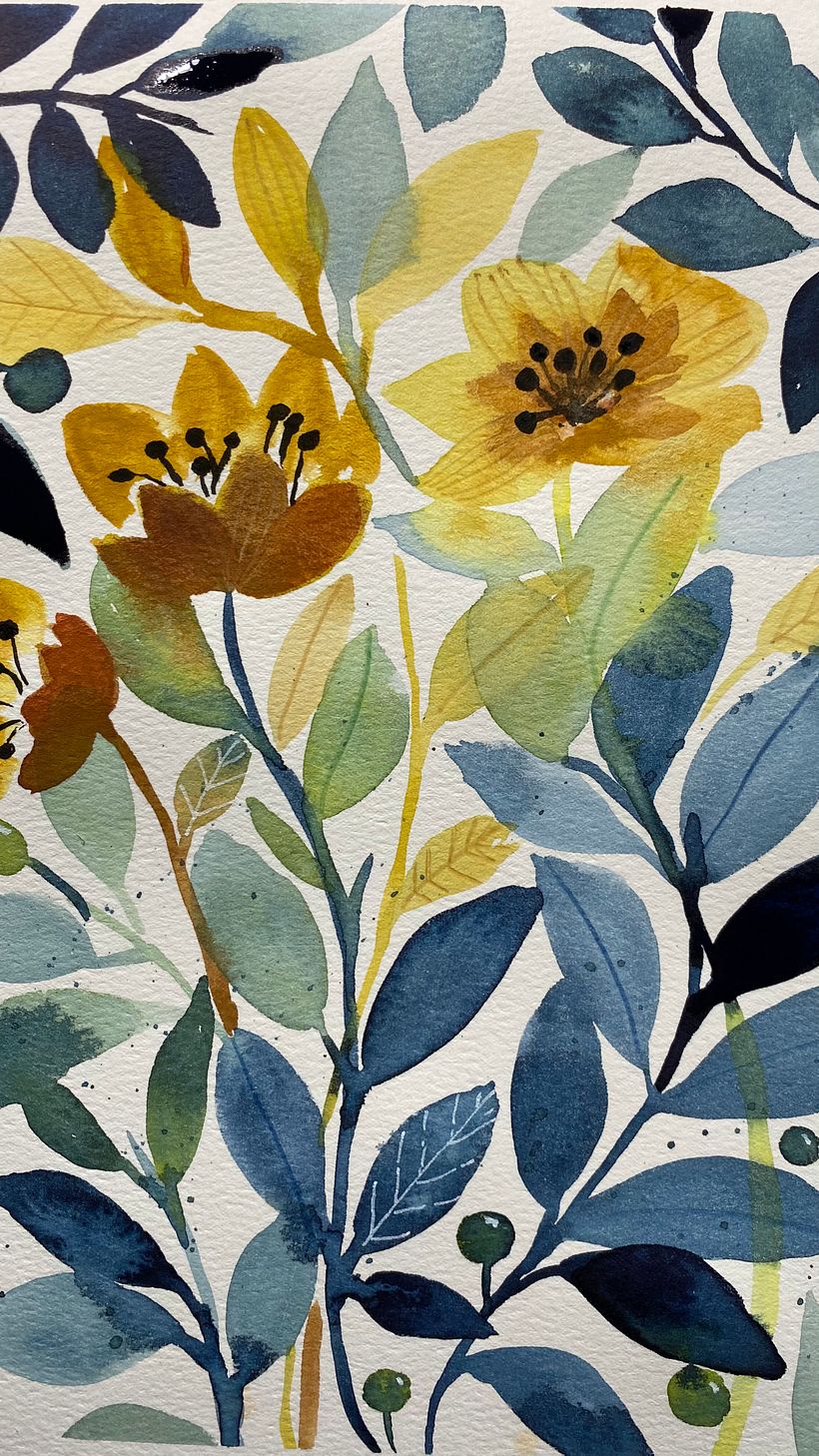 Mon projet du cours : Aquarelle florale créative : renouez avec la nature 6