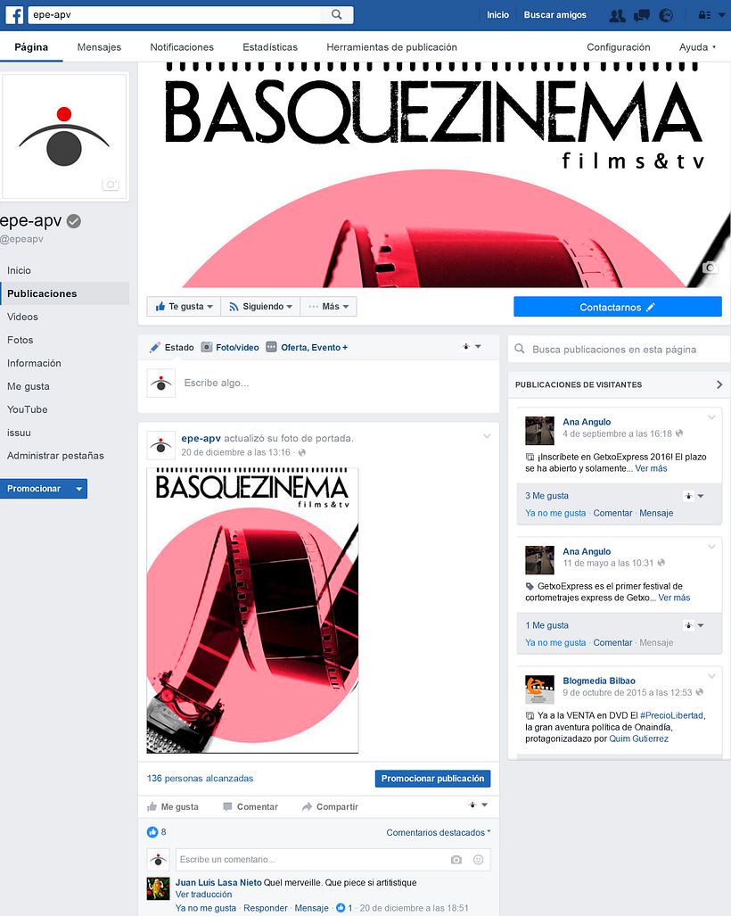 Página de facebook EPE/APV