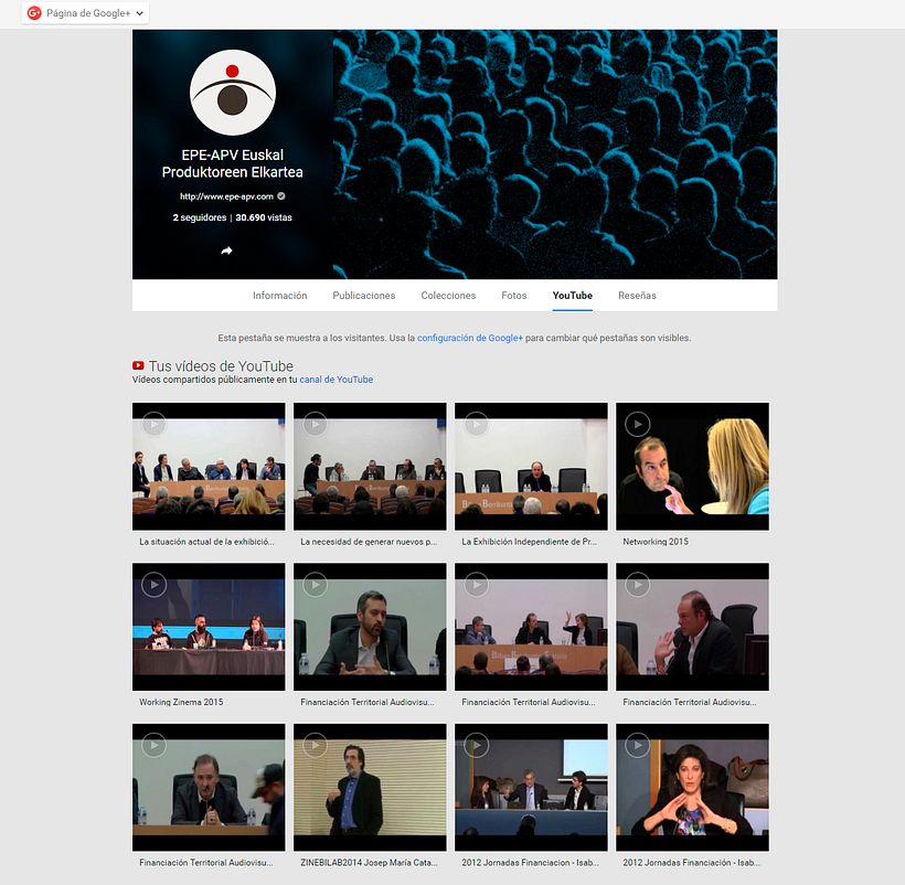 Canal de Youtube de EPE/APV