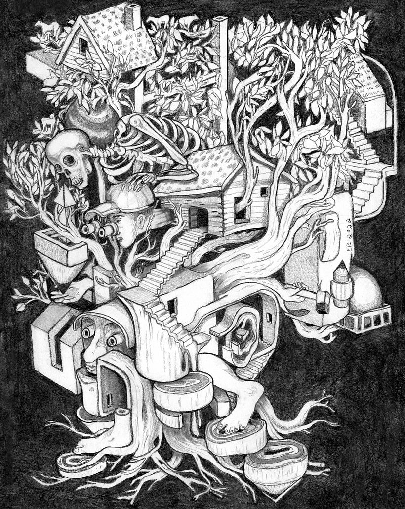 Hunter, 11 x 14, grafit na papierze