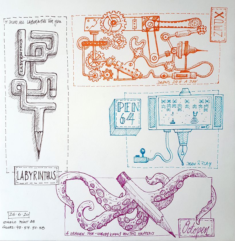My project in The Art of Sketching: Transform Your Doodles into Art course 3