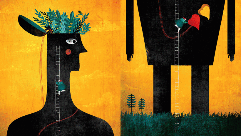 Examples of Fatinha Ramos illustrations addressing social issues.