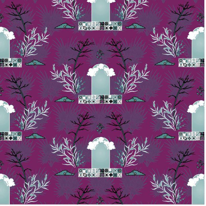 Here's the pattern done with two colors.