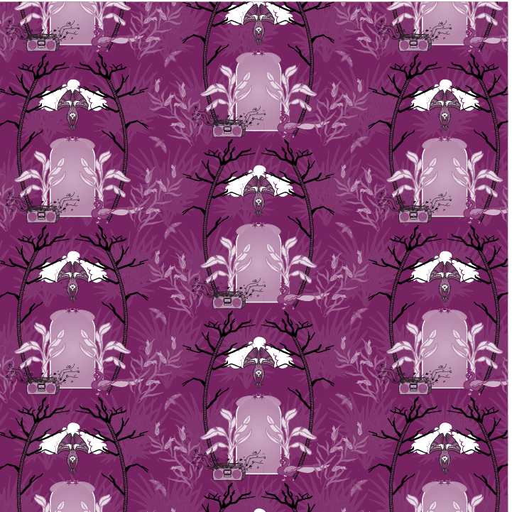 Here's the pattern done in a single color.