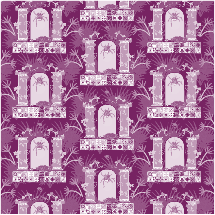 Here's the pattern done in a single color.