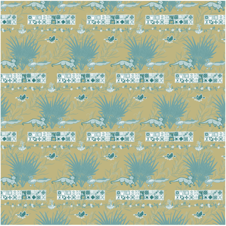 Here's the pattern done with two colors.