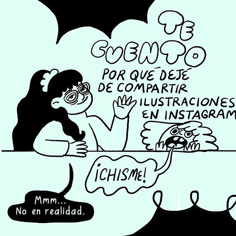 La ilustradora Andonella decidió tomarse algunos meses de vacaciones de IG. 