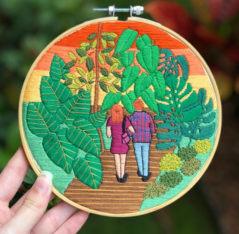 Meu projeto do curso: Introdução ao bordado botânico 3