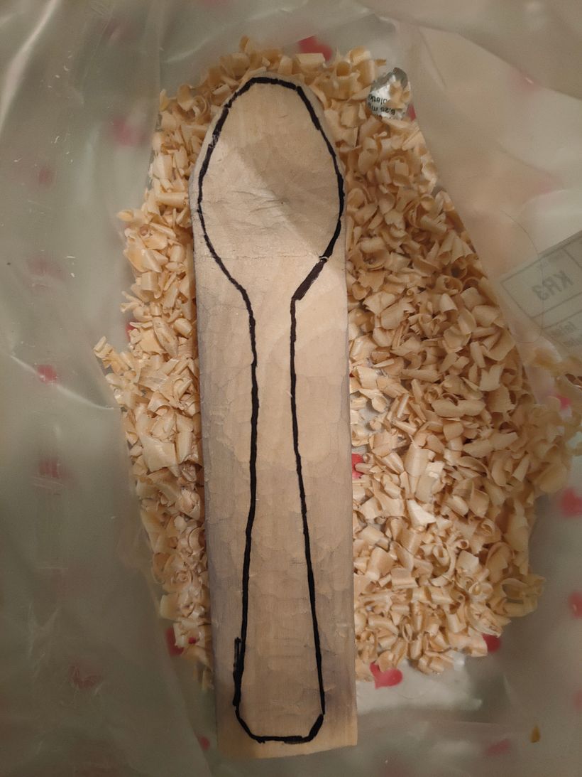 My project: rustic spoon design 2