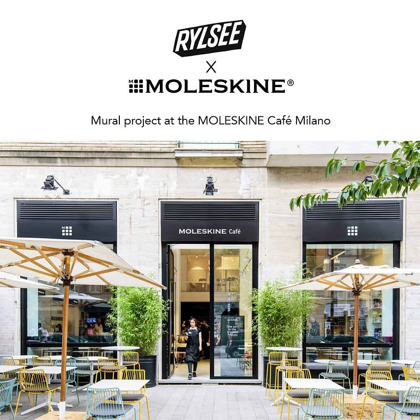 MOLESKINE® Cafe Milano - Mural Design - Traditional illustration
