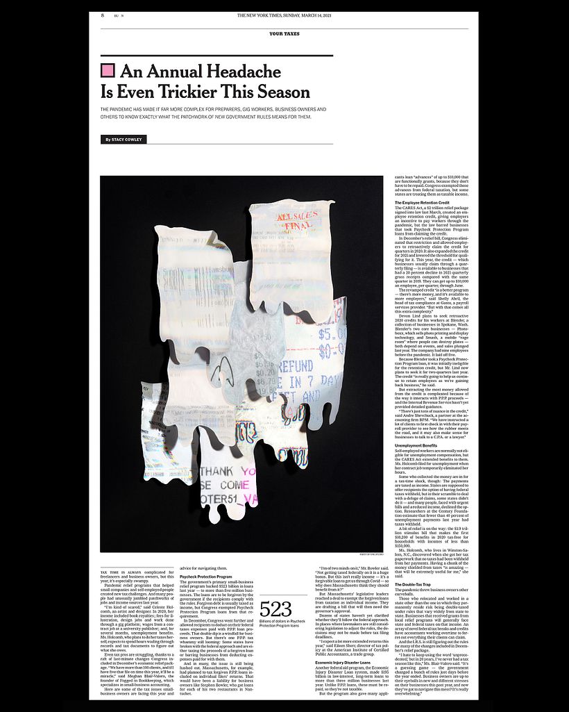 New York Times — Your Taxes - Traditional illustration