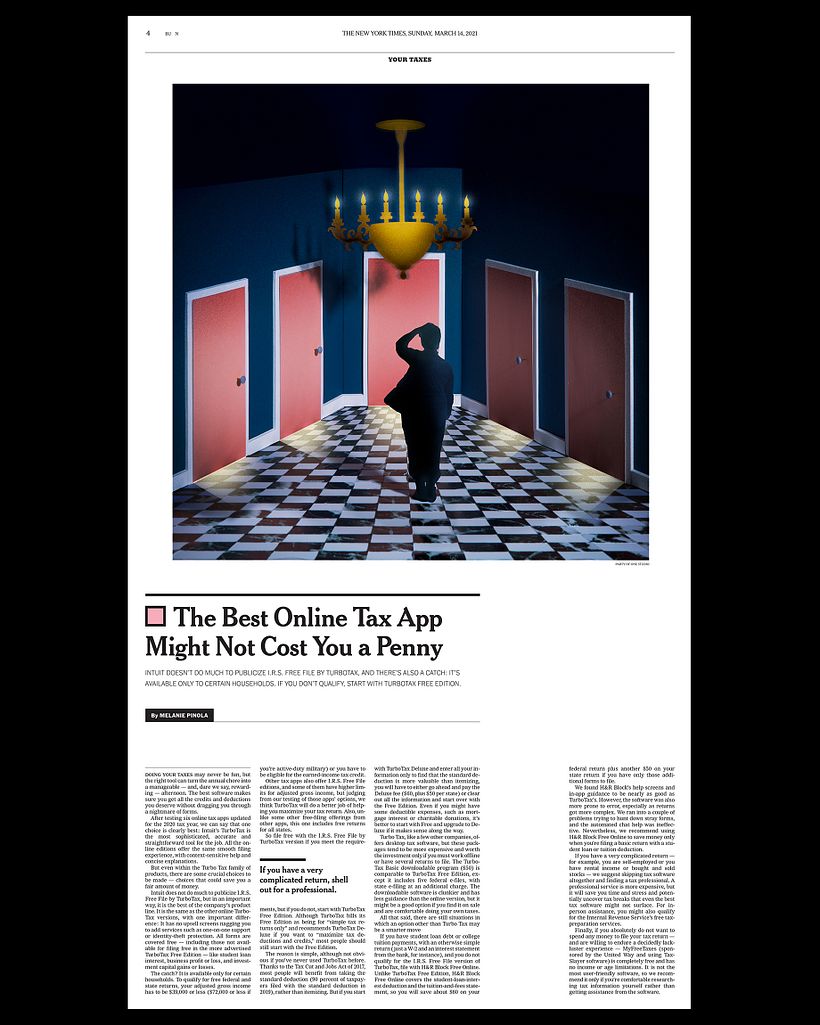 New York Times — Your Taxes - Traditional illustration