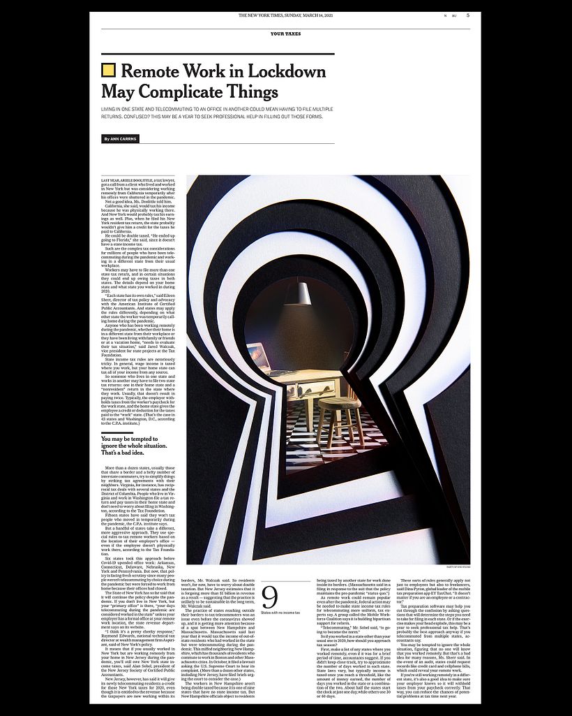 New York Times — Your Taxes - Traditional illustration