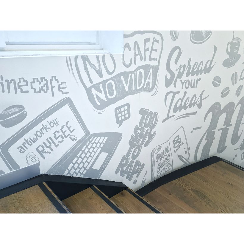 MOLESKINE® Cafe Milano - Mural Design - Traditional illustration