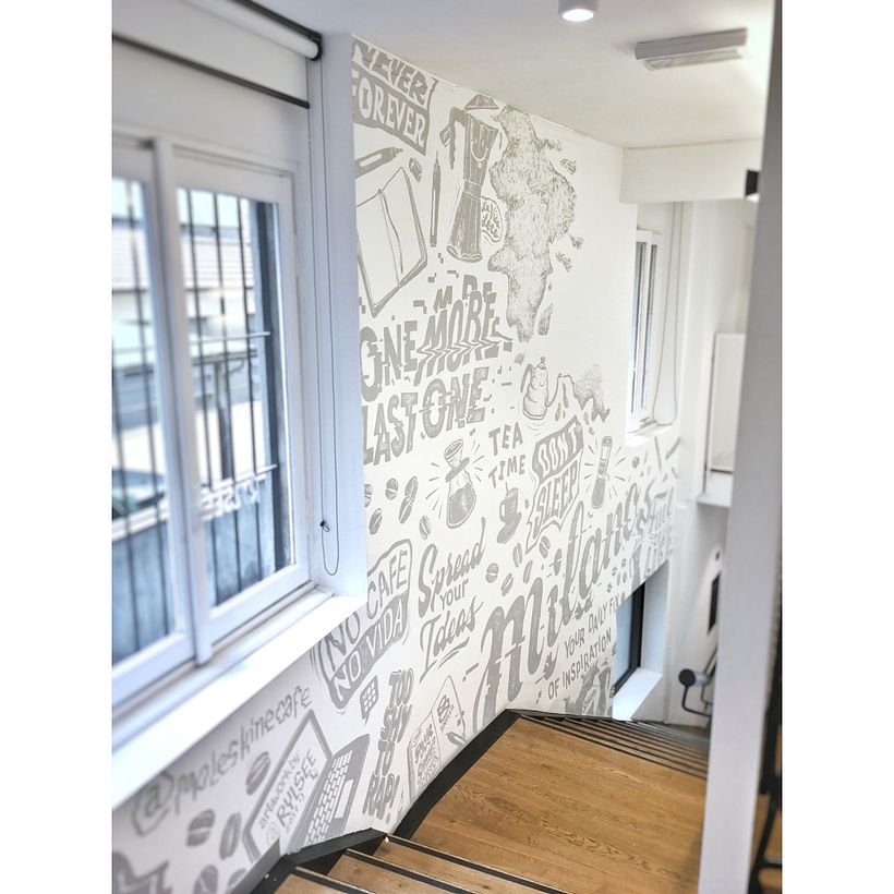 MOLESKINE® Cafe Milano - Mural Design - Traditional illustration