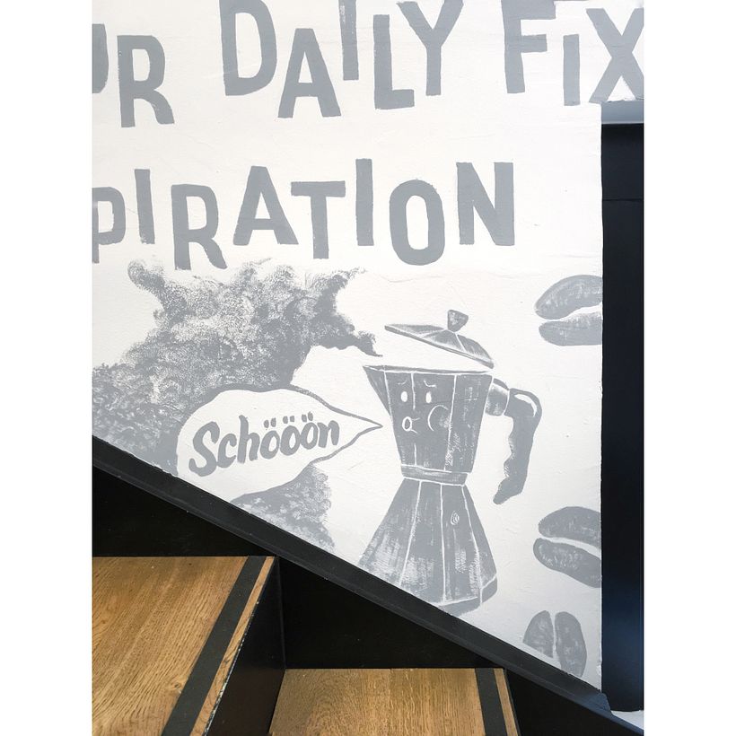 MOLESKINE® Cafe Milano - Mural Design - Traditional illustration