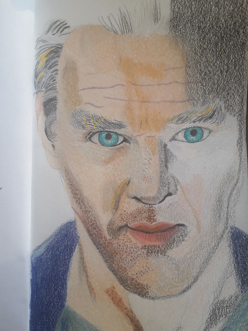 Mi Proyecto del curso: Retrato realista con lápices de colores 4