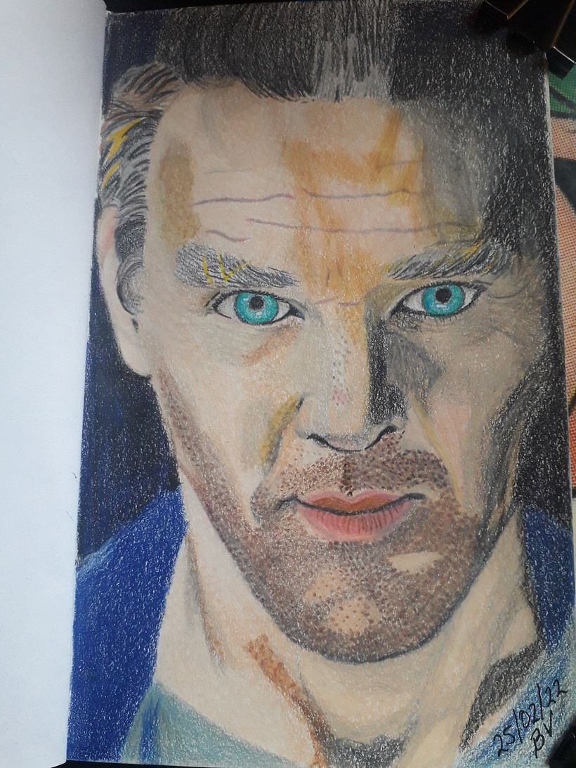 Mi Proyecto del curso: Retrato realista con lápices de colores 5