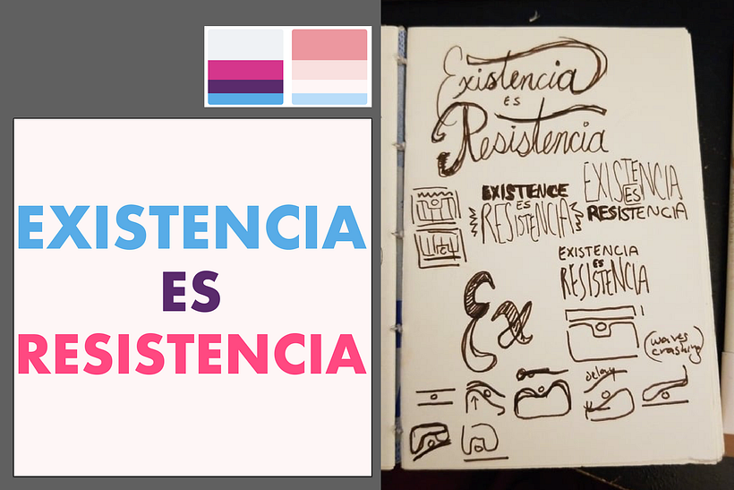 Few sketches, color palettes, basic layout