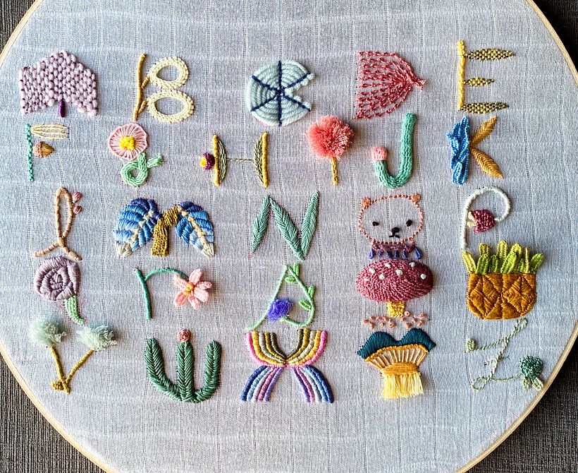 My project in Introduction to Raised Embroidery course 1