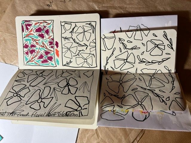 second assignment: big blooms sketches