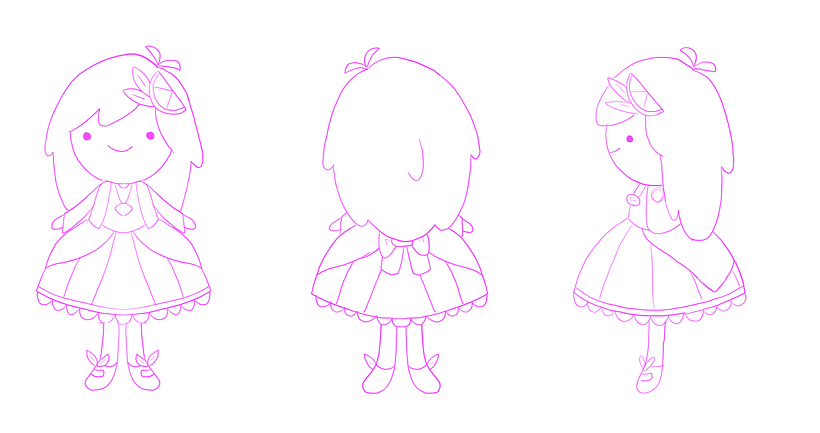 My project in Kawaii Character Creation in 3D with Blender  course 4
