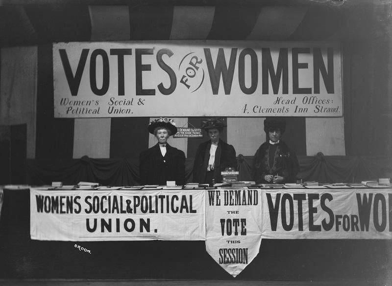 Suffragette women, by Christina Broom.