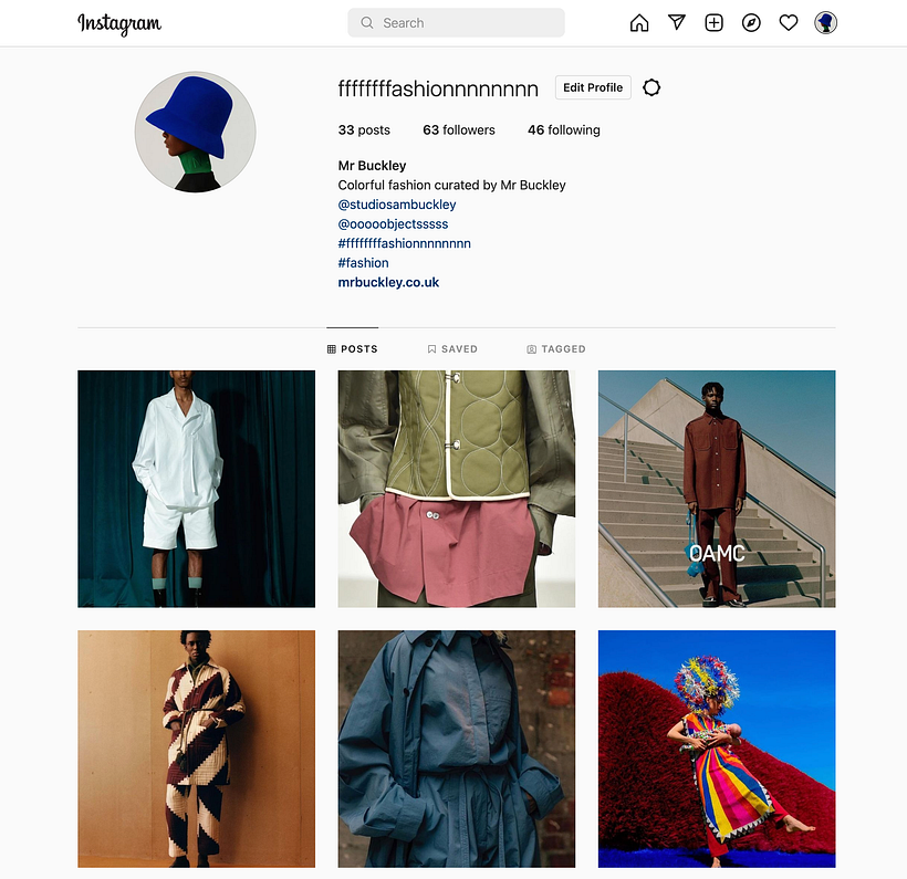 My project in Curating Instagram Content: Find Your Niche course 1