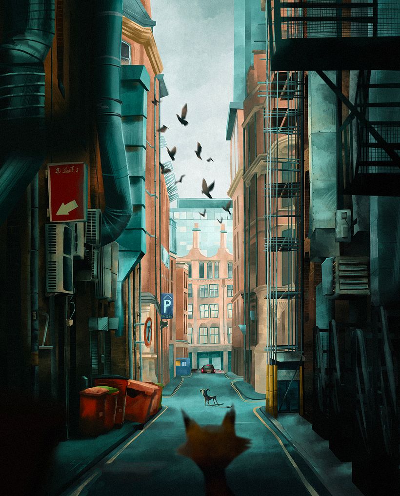 My project in Cinematic Digital Illustration with Photoshop course - Traditional illustration