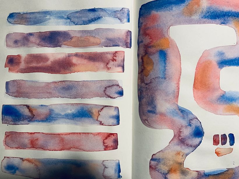 Colour bleeding - using neighbouring colors + an opposite colour