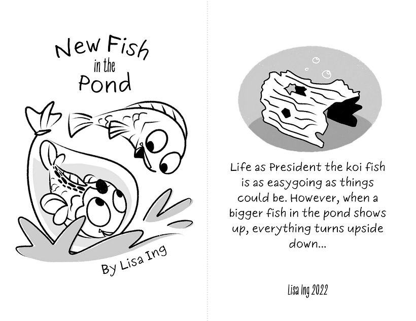 My project in Picturebook Creation course - New Fish in the Pond 1
