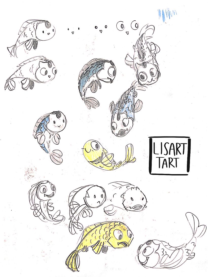 My project in Picturebook Creation course - New Fish in the Pond 2