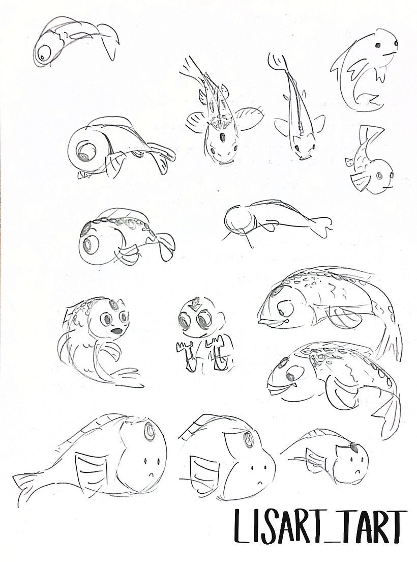 My project in Picturebook Creation course - New Fish in the Pond 3