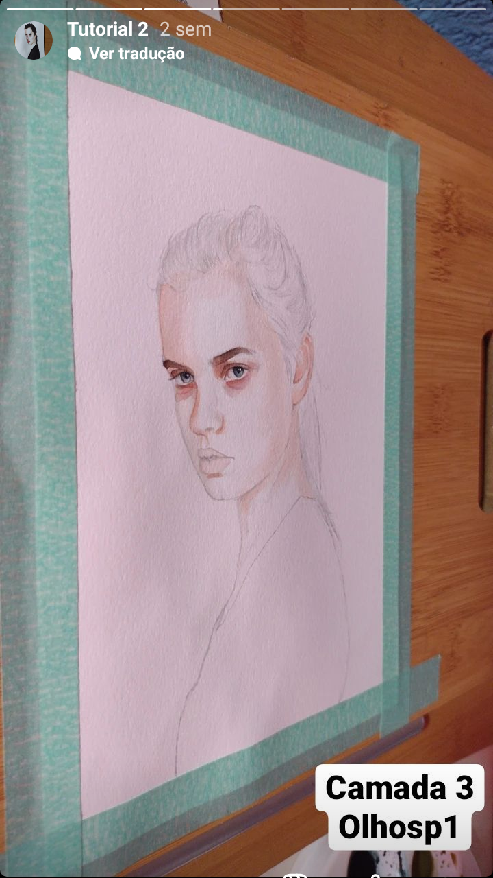 Meu projeto do curso: Retrato em aquarela a partir de uma fotografia 1 3
