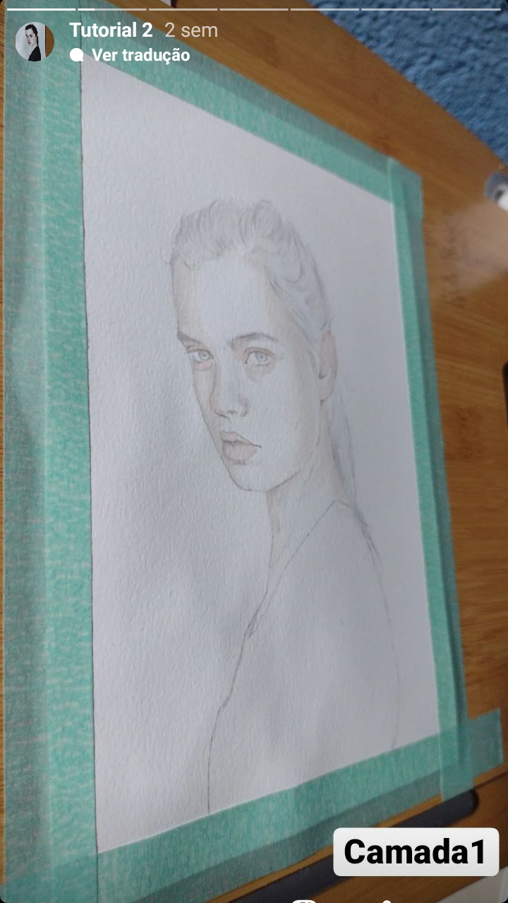 Meu projeto do curso: Retrato em aquarela a partir de uma fotografia 1 5