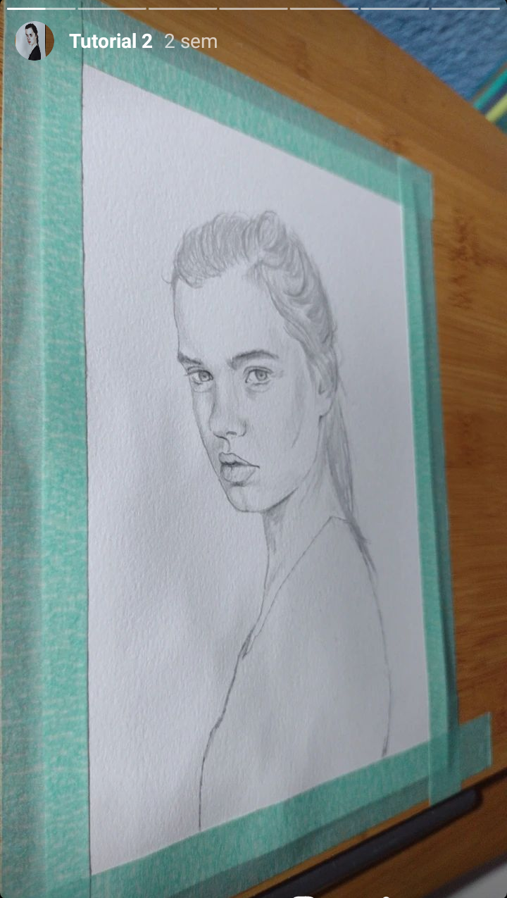 Meu projeto do curso: Retrato em aquarela a partir de uma fotografia 1 6