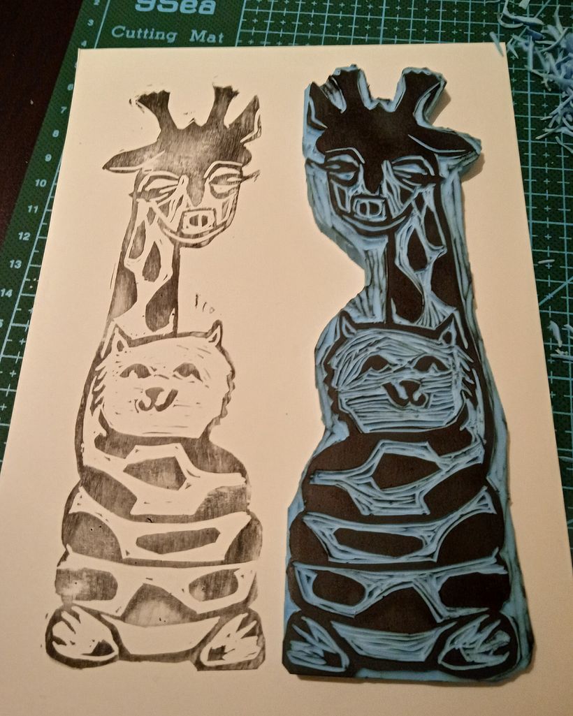 My project in Sketchbooking with Handmade Stamps course 5