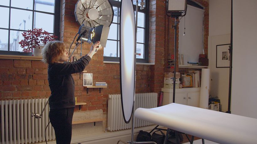 Lighting is an important factor in Kristina's conceptual shoots.